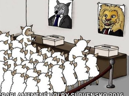 Takto vyzarajú volby u nas :D