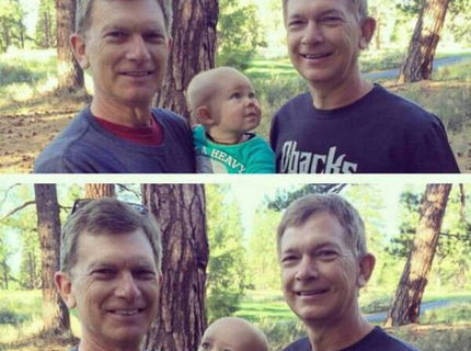 Zabavna foto! Dvojičky zmiatli babetko :D