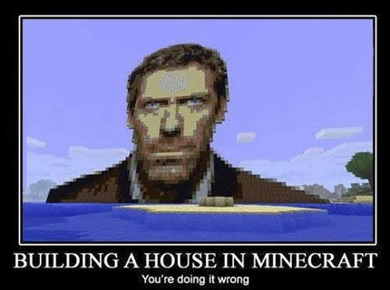 Stavanie domov v minicrafte? Takto na to! :D
