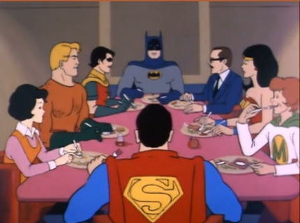 Super hrdinovia na večeri :))