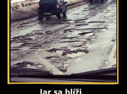 Jar je už na ceste! A takto vyzeraju naše cesty :D