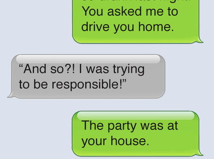SMS po party.. .. :D