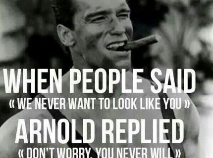 Arnold 4ever a jeho vyrok :D