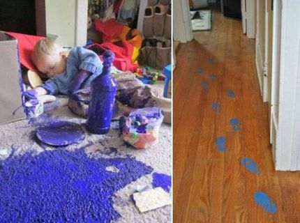 Jeeeej podarené! No rodičia tohto nezbedníka nemali asi až toľko radosti :D