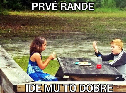 Syn mal prvé rande... išlo mu to celkom dobre :D