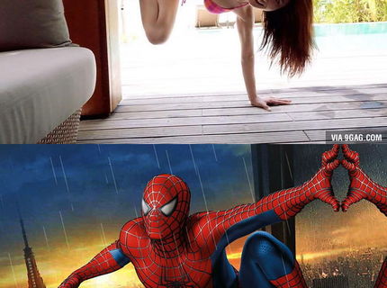 Chceli by ste aby vasa priatelka robila doma spidermana?:D