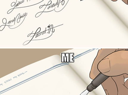 Podpisovanie..ja a druhí ľudia :D