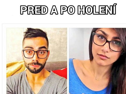 Holenie..predtým a potom :D