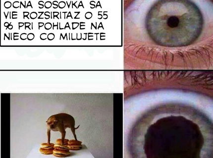Vedeli ste, ze ocne zrenicky sa vedia rozsirit :D
