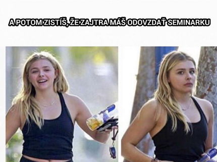 Ten pocit, ked mas popi den a potom sa ti rapidne pokazi nalada :D