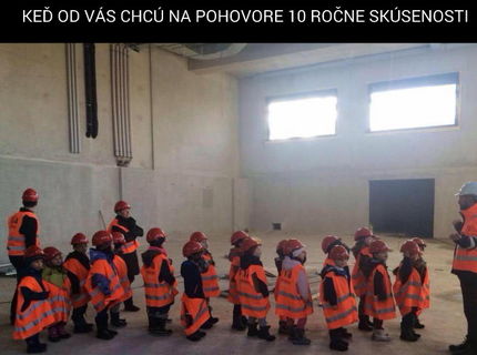 Ako to vyzerá dnes na pohovoroch :D