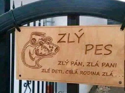 Jedinečná tabuľka na bránu, ktorý si dám aj ja! :D