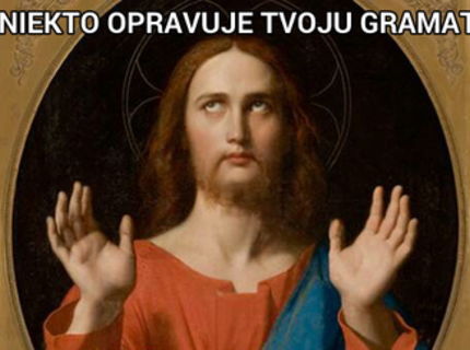 Ten moment keď ti niekto pred ostatnými opravuje chyby :D