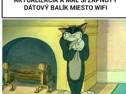 Dátový balík na miesto WIFI ...auuu to zabolí :D