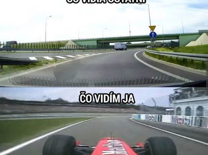 Výjazd z diaľnice... ako to vidím ja :D