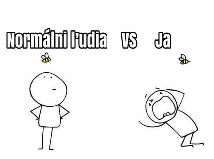 Včela VS ja :D