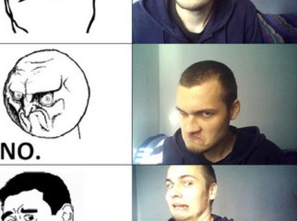 Chlapík sa rozhodol napodobniť všetky MEME faces... a takto to vyzerá! :)