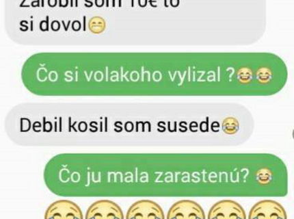 SMS komunikácia medzi chalanmi:D