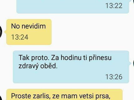 Uuuujjj...toto bola tvrdá reakcia maminy cez sms :D