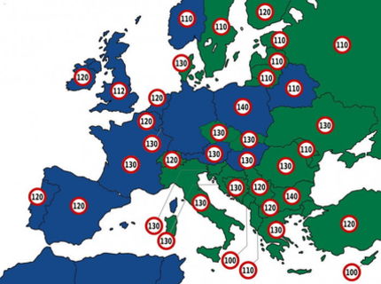 Maximálna rýchlosť na diaľnici... Slovensko VS EU