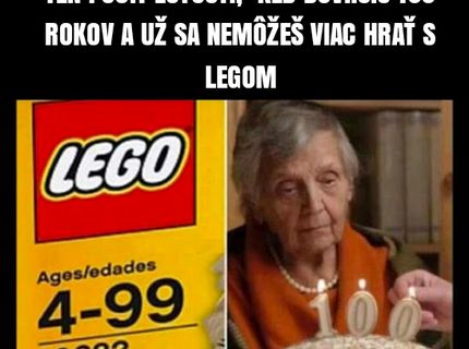 LEGO nepatrí do ruky týmto osobám :D