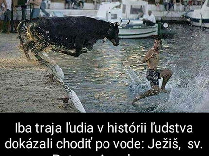 Anselmo je tretí človek, ktorý dokázal chodiť po vode