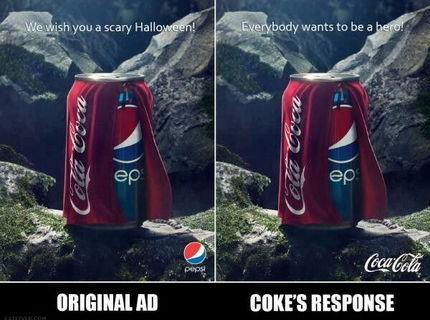 Reakcia Coca coly na PEPSI reklamu :P