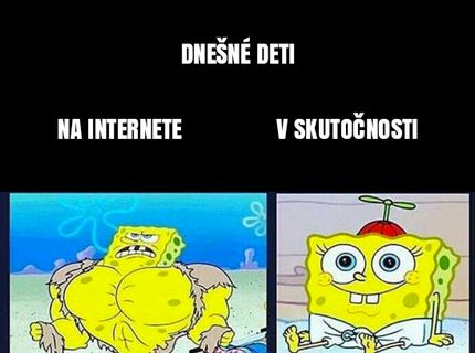 DETI - na internete VS na živo :D