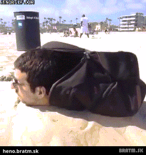BRATM GIF: Plážový voyer v akcií... :D:D:D