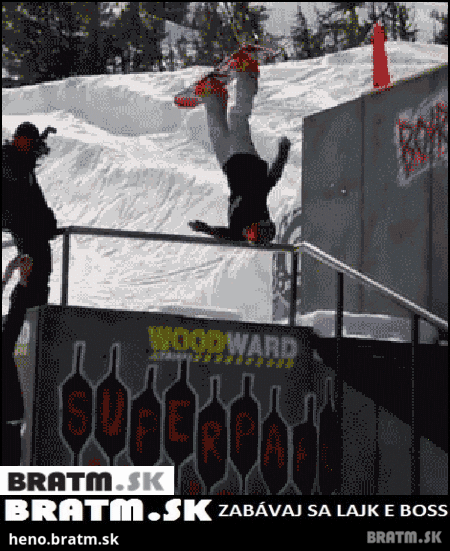 BRATM GIF: Umenie snowboarding :)