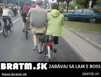 BRATM GIF: Bicykel pre zaľúbených :D