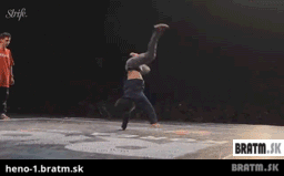 BRATM GIF: Úžasný breakdance, tak toto si zaslúži obdiv :)