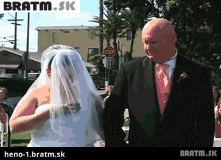 BRATM GIF: ŠOKUJÚCE ! Nevesta na svadobnom obrade dáva status na facebooku :D