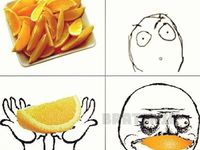 Zábava s pomarančovými mesiačikmi :D