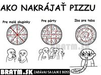 Ako nakrájať pizzu :D