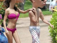 Selena and Justin :D