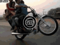 BRATM GIF:Viete koľko ľudí sa zmestí na motorku?:D