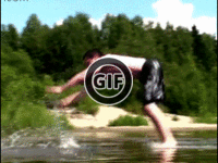 BRATM GIF: Super akrobacia vo vode :D