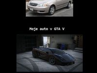 Auto v reálnom živote vs. auto v GTA :D Čekuj ten rozdiel! :D