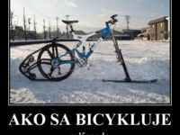 Ako vyzerá zimná cyklistika v Kanade :D