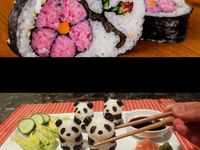 Krásne umenie ukryté v sushi :) Pozri si tie najlepšie kúsky :)