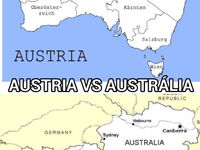 Rozdiel medzi Rakuskom a Australiom sposobuje vo svete problem :D